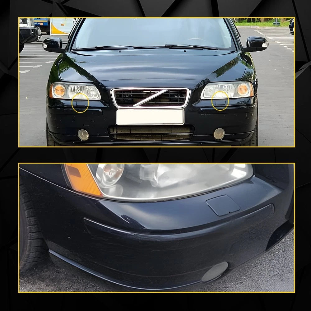 Set of 2 Headlight Washer Jet Spray Cover Caps for Volvo S60 (2005–2009) EPY