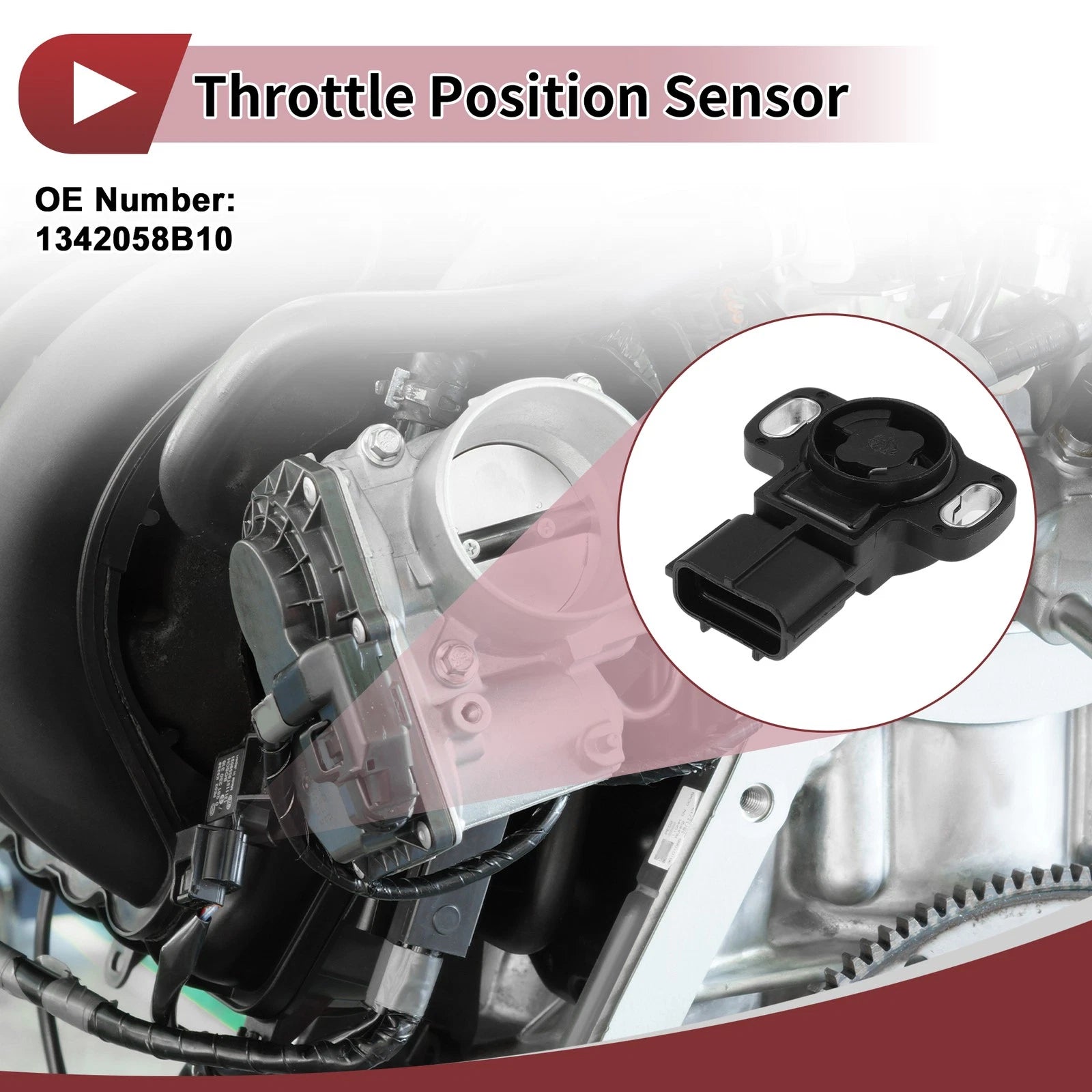 Throttle Position Sensor for Chevrolet Tracker (1998) - No.1342058B10