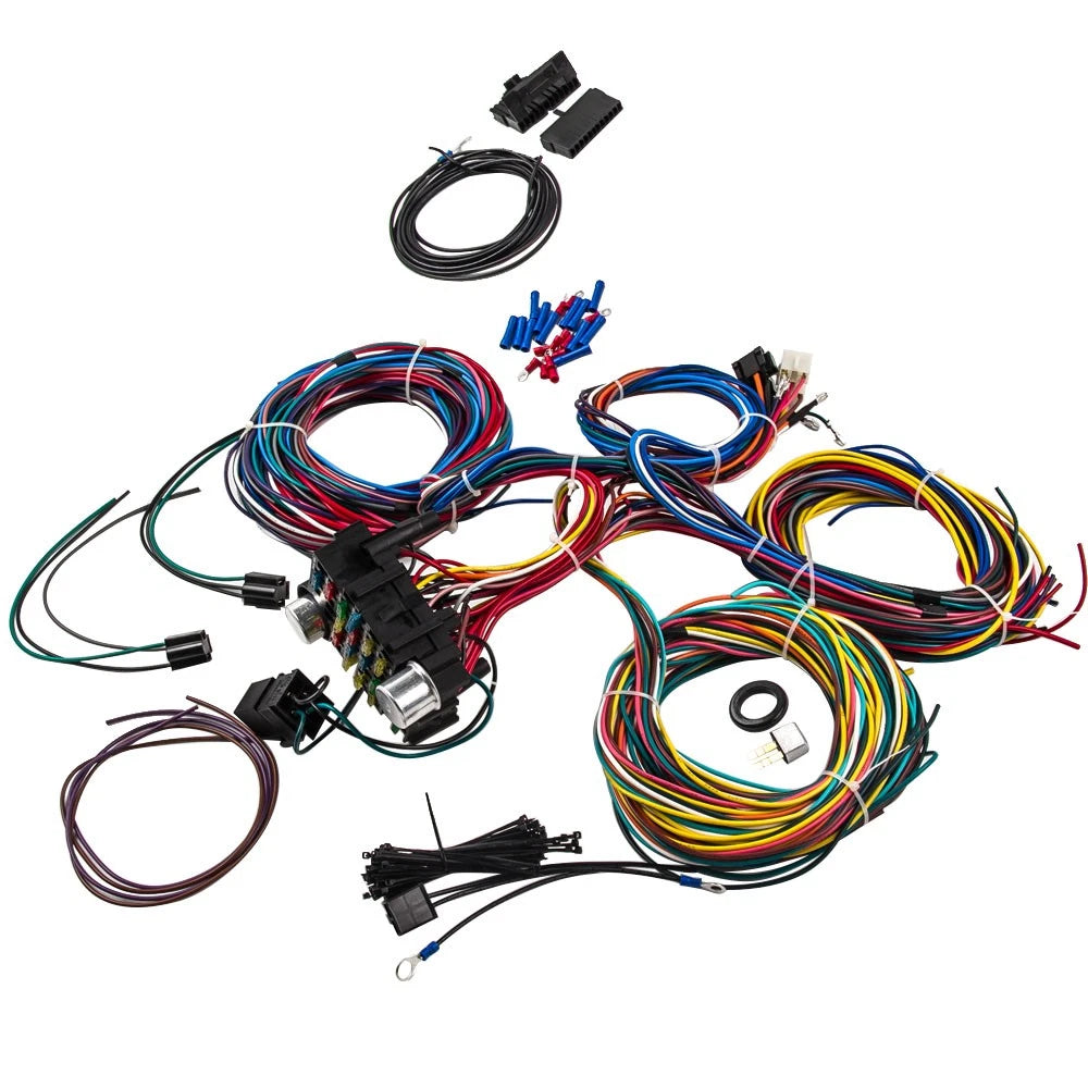21 Circuit Wiring Harness for Ford Hotrods Chevy GMC (Universal)
