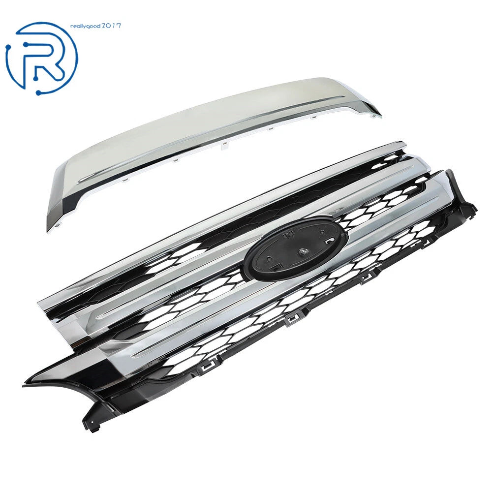 Chrome Front Center Grill Assembly for Ford Edge (2011–2014)