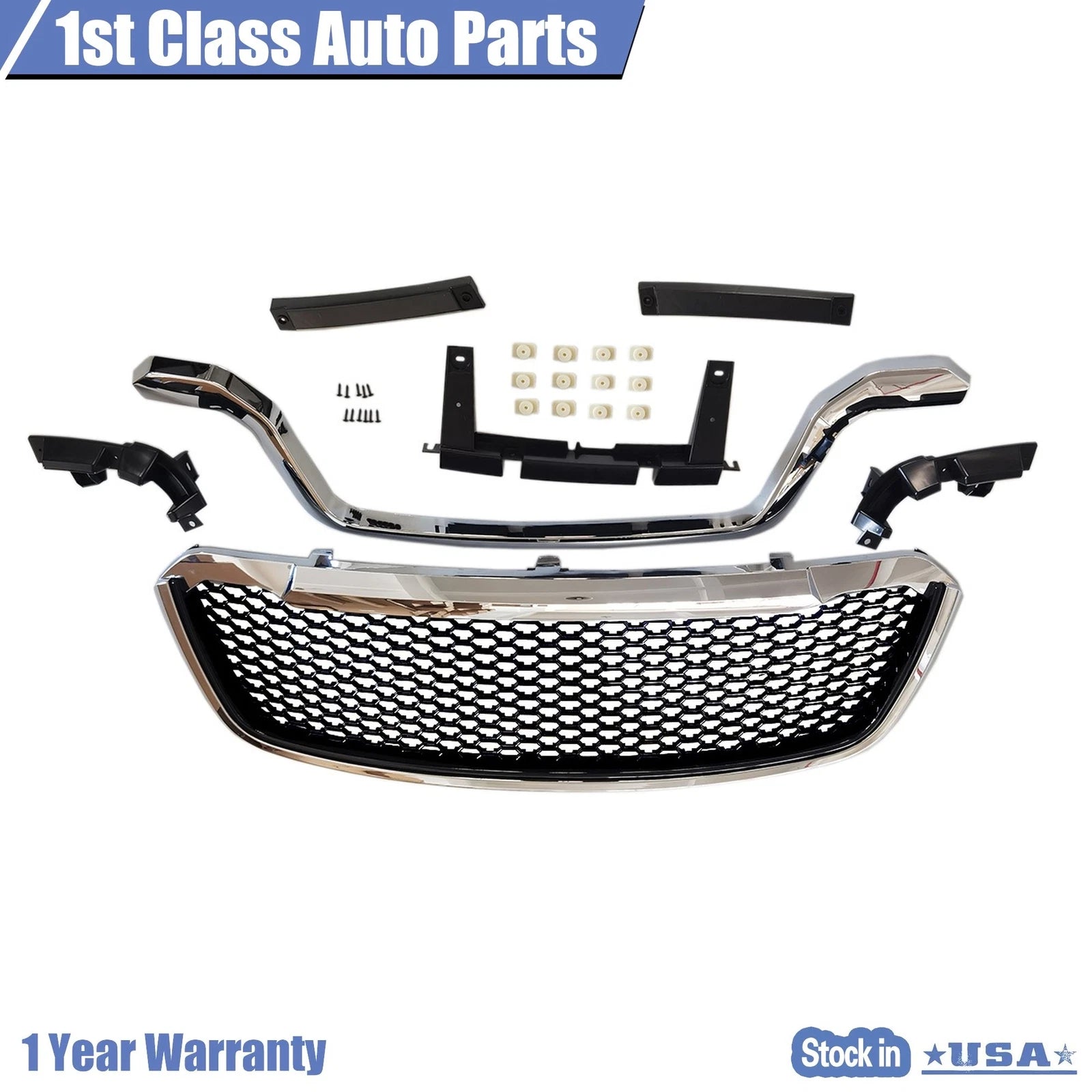Rebel Mesh Chrome Black Grille for Ram 1500 (2013-2018)