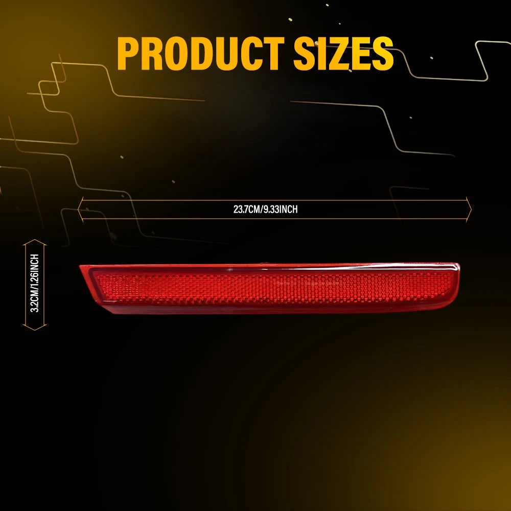 Rear Bumper Reflector for Acura MDX (2010–2013) 33555-STX-A11 33505-STX-A11