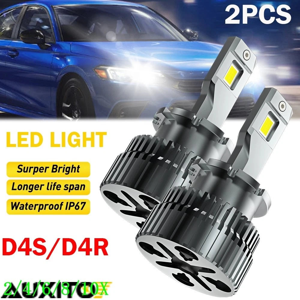 2X LED Headlight Bulbs for D4S D4R (6000K)