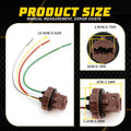 Universal Pigtail Wire Female Socket 7443 for Brake Stop Tail Light