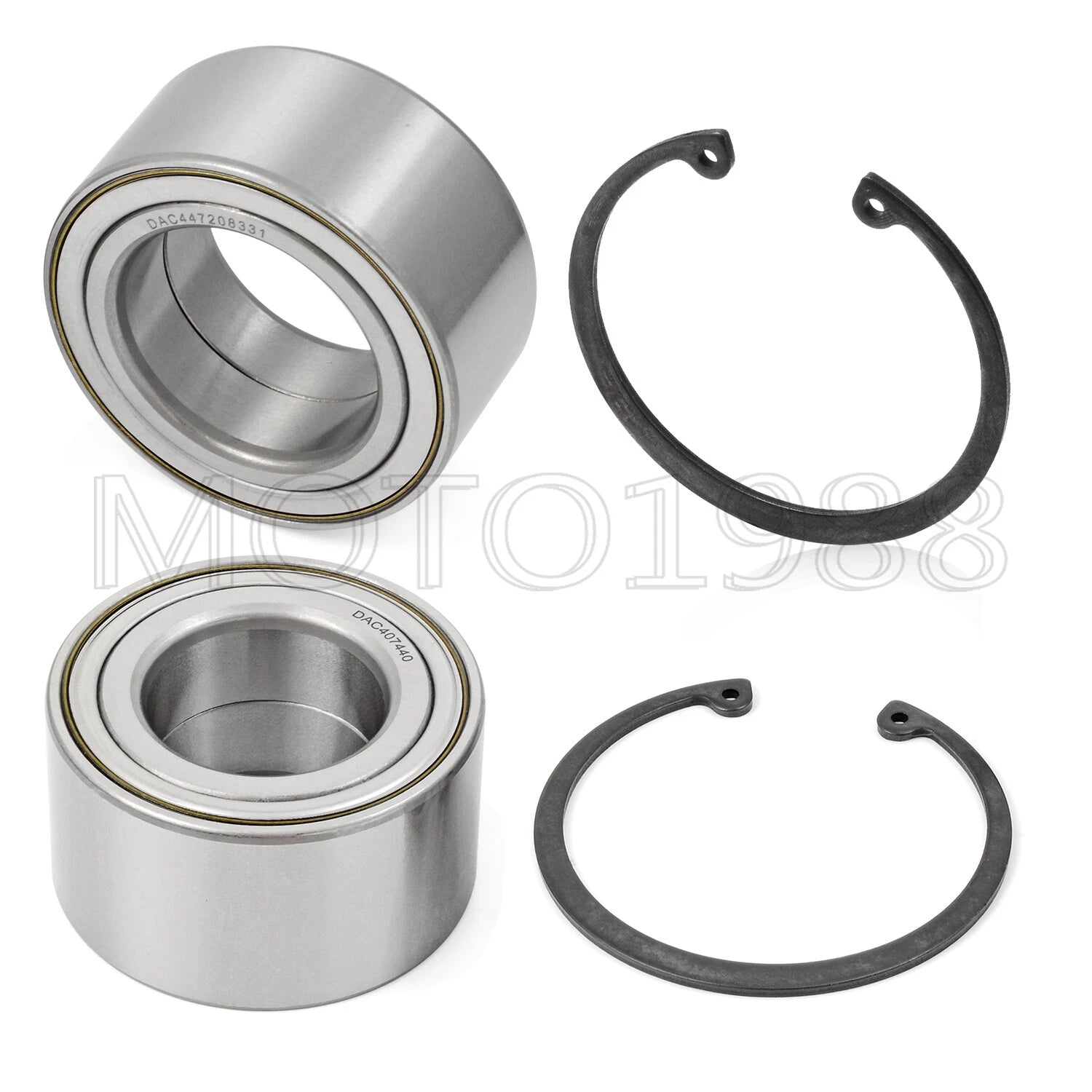Front & Rear Wheel Bearings & Ring Clip for Polaris RZR 800 (2010–2014)