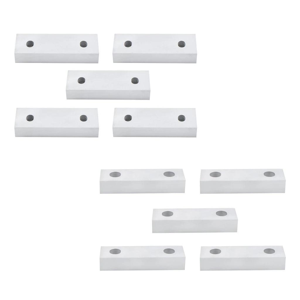 5 Pack Reversible Soft Jaws for 6" Vise (Machined Aluminum)
