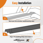 Set of 4 Window Weatherstrip Molding Trim Seals for Scion xB (2008–2015)