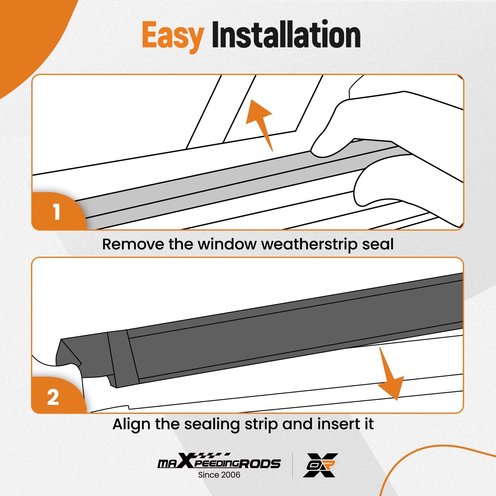 Set of 4 Window Weatherstrip Molding Trim Seals for Scion xB (2008–2015)
