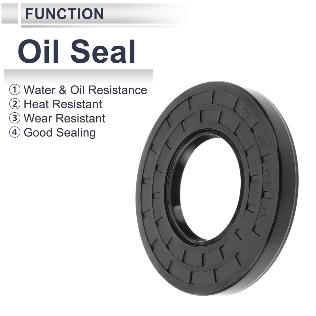 Set of 5 Oil Seal Rotary Shaft Seals for Various Applications (50x100x12mm)