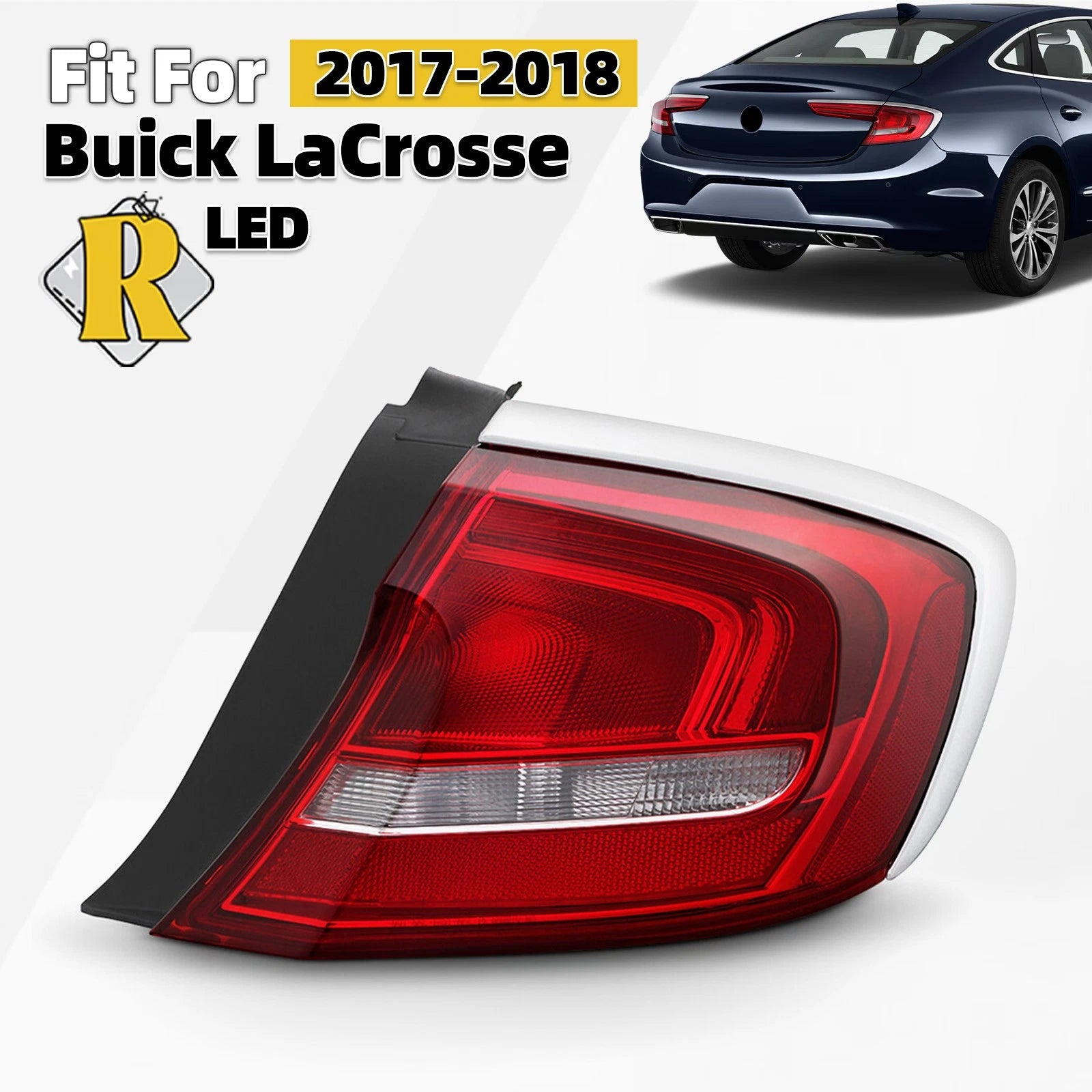 LED Tail Light Brake Lamp Right Passenger Side for Buick LaCrosse (2017–2018)