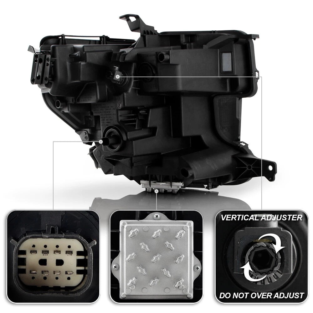 Full LED Headlight Set for GMC Sierra 1500 (2019–2022) L+R Pair