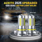 Set of 2 H16 5202 LED Fog Light Bulbs for EV (6500K, 12W, 2000LM)