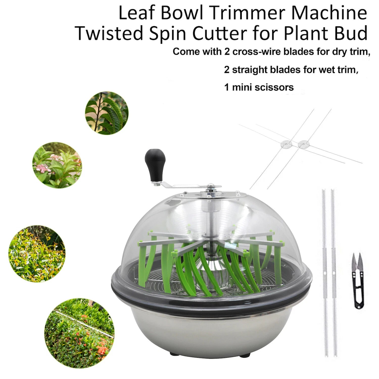 16" Leaf Bowl Bud Trimmer for Plants (Food Grade Silicone)