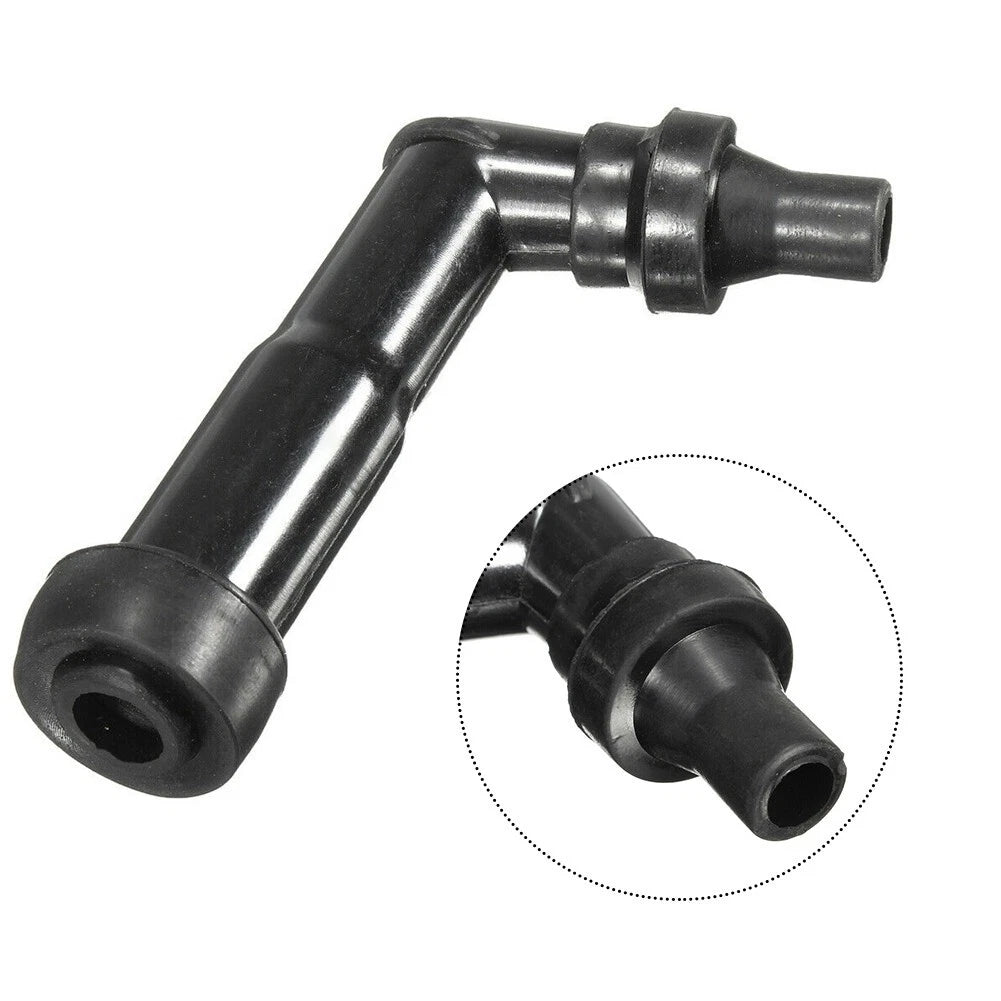 Spark Cap Resistor Cover for Motorcycle (10-12mm) #XD05F-R Black