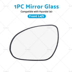 Left Side Mirror Glass with Back Plate for Hyundai i30 (2007–2012)