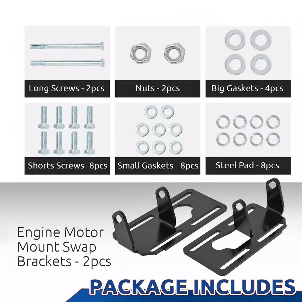 Adjustable Engine Motor Mounts for LS1 LS2 LS6 LSX LQ4 LQ9 (1988–1998)