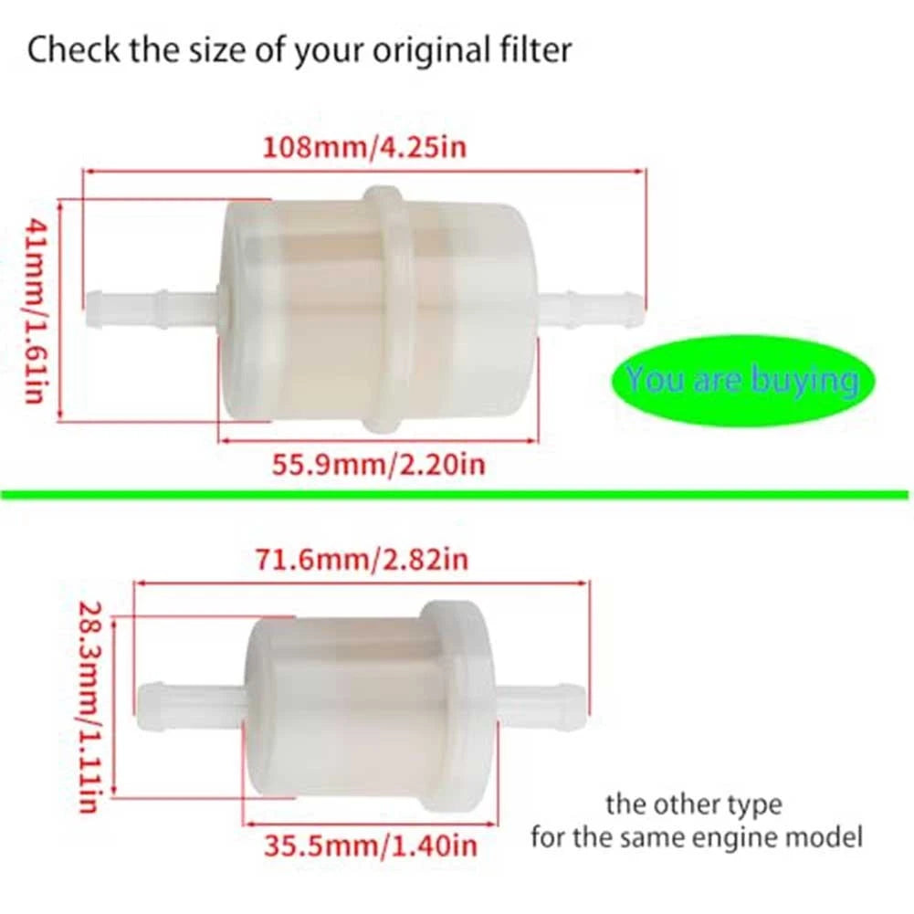 Fuel Filter and Spark Set for Kawasaki Commercial Mower Engines (Direct Fit)