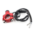 Rotating Bar Clamp Start Stop Kill Switch Button for 7/8" Handlebar Red