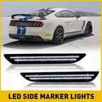 Smoked Lens LED Rear Bumper Side Marker Lights for Ford Mustang (2015–2022)