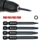 Screwdriver Bit Handle Tool for Magnetic SQ0 SQ1 SQ2 SQ3 (1 Pc)