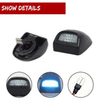Set of 2 Ice Blue 18-SMD LED License Plate Lights for GMC Sierra 1500 2500 3500