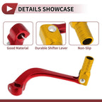 Folding Motorcycle Gear Shifter Lever for Honda CRF110F (2013-2018) Red Gold