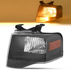 Set of 2 Headlights for Ford Expedition (2007–2014) W/bulbs