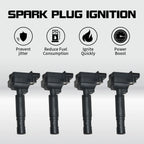 Set of 4 Ignition Coils for Mercedes-Benz C250 SLK250 (2012–2015) UF658