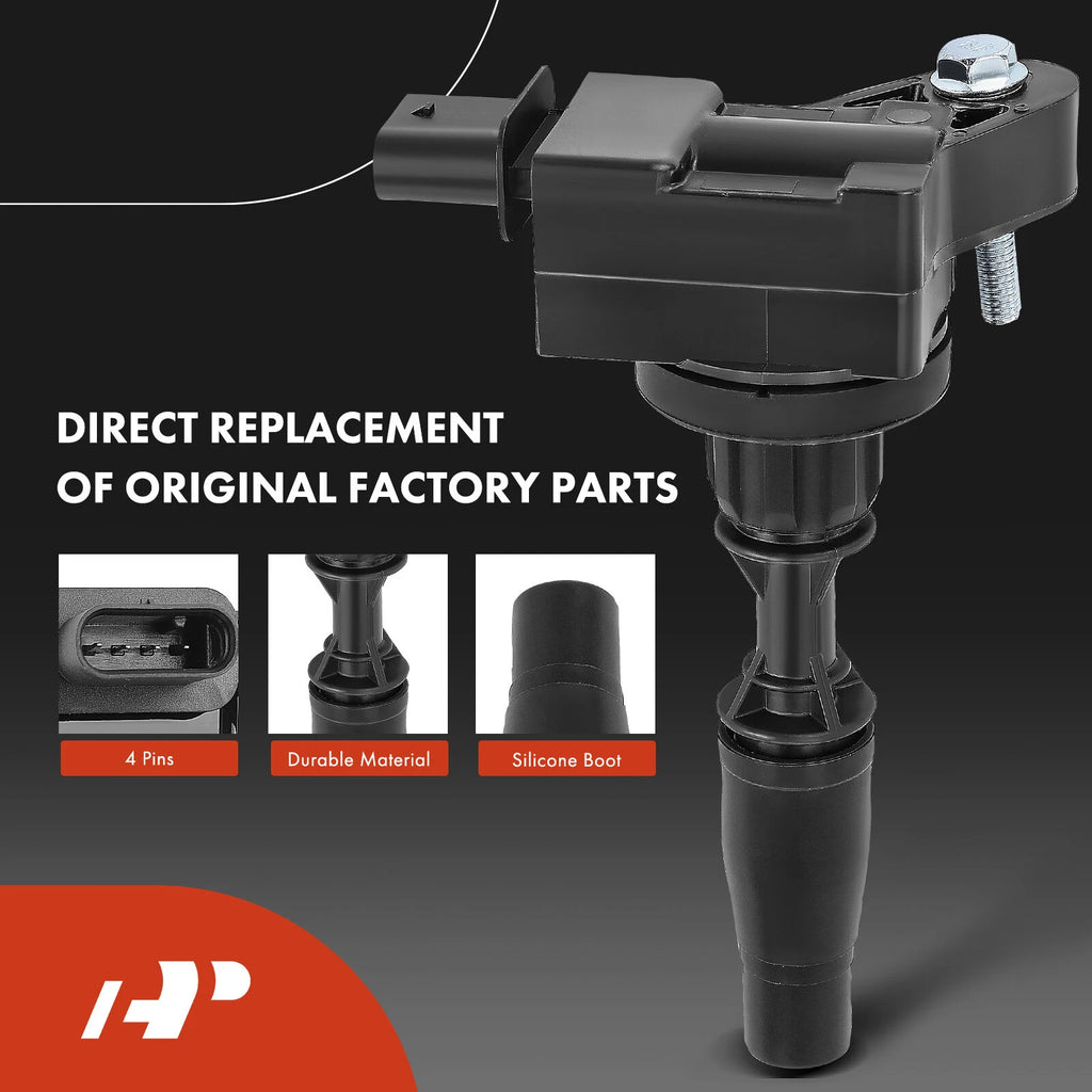 Set of 6 Ignition Coils & Iridium Spark Plugs for GMC Acadia (2017–2020)