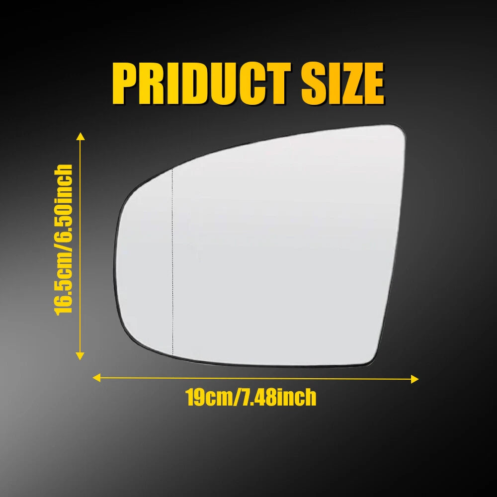 Left Side Mirror Glass for BMW X5 X6 (2007–2019) with Auto Dimming