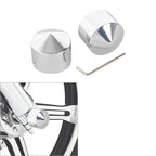 Chrome Front Axle Nut Cover for Harley Touring, Sportster, Dyna (2008-2023)