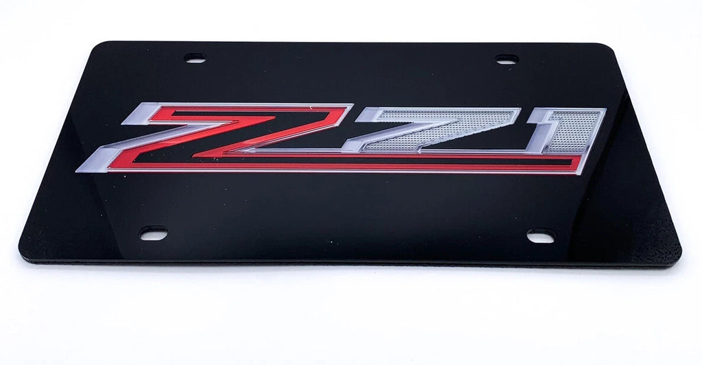 Acrylic Premium Black License Plate for Chevrolet Z71 (2014–2024)
