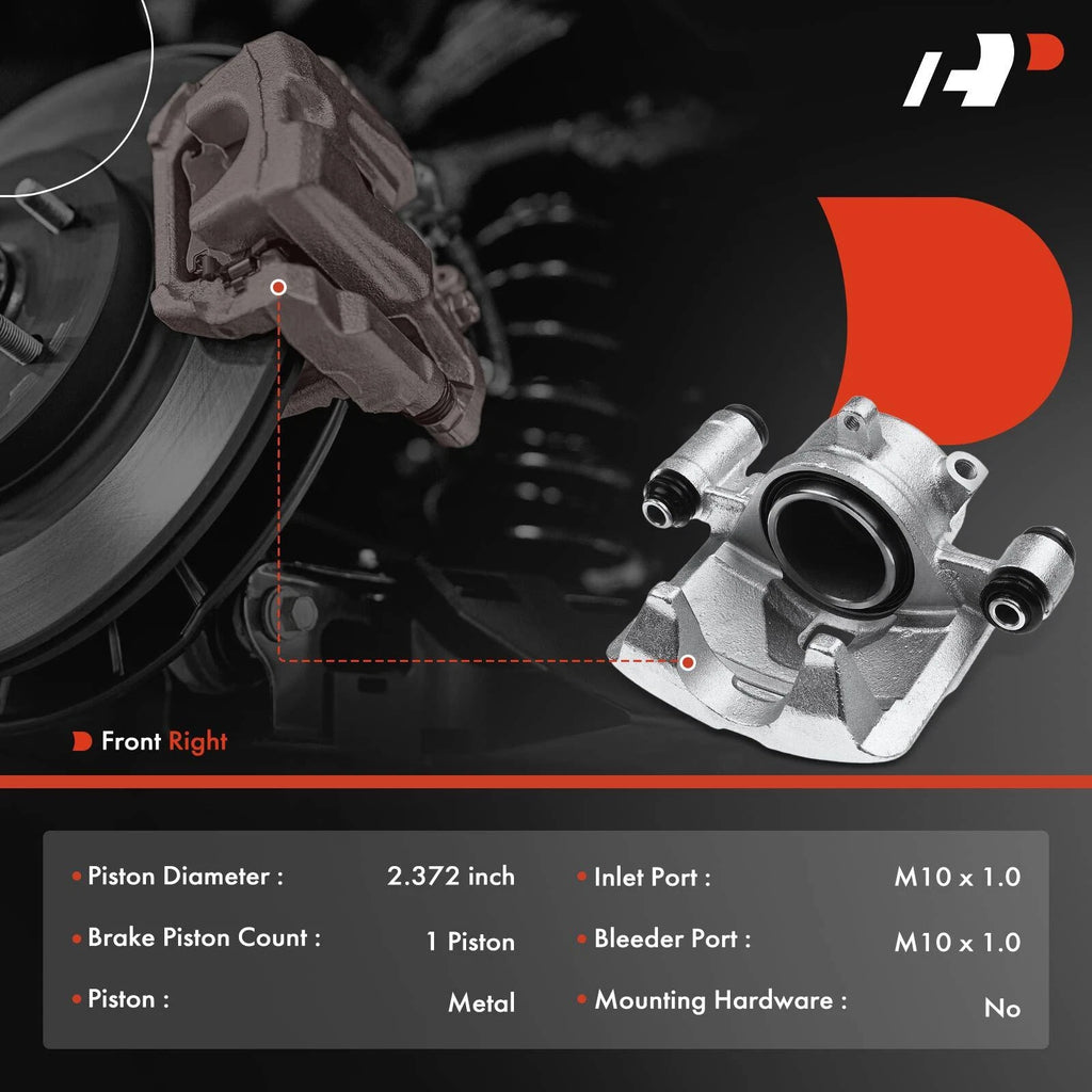 Front Passenger Disc Brake Caliper for Toyota Pickup RWD 1 Ton