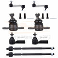 Set of 8 Rear Sway Bars Lower Ball Joints Tie Rods for Toyota Camry (1987–1991)