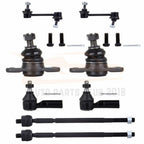 Set of 8 Rear Sway Bars Lower Ball Joints Tie Rods for Toyota Camry (1987–1991)