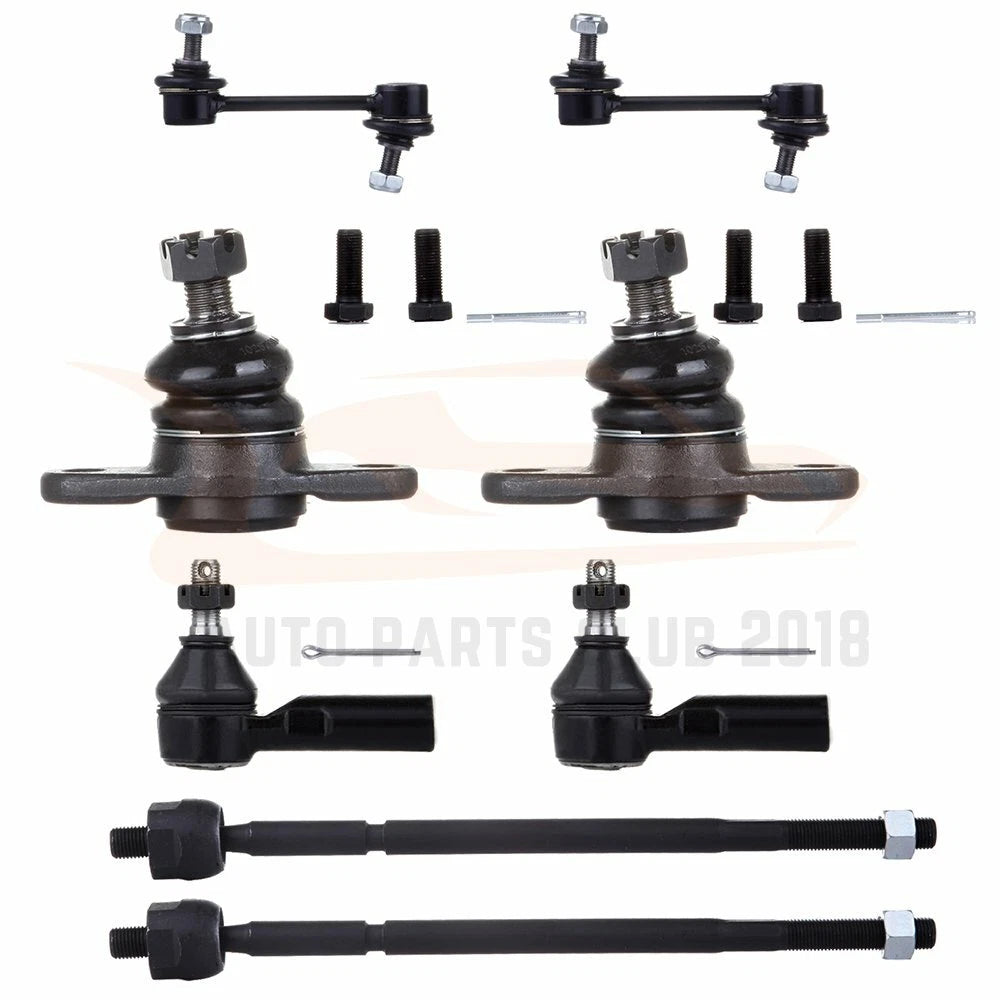 Set of 8 Rear Sway Bars Lower Ball Joints Tie Rods for Toyota Camry (1987–1991)