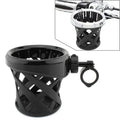 Cup Holder for Round Handlebars 7/8"-1" (22-25mm) Black - Universal Fit