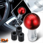 2-Piece Ball Teardrop Shift Knob for 6-Speed MT (M8 M10 M12) Red