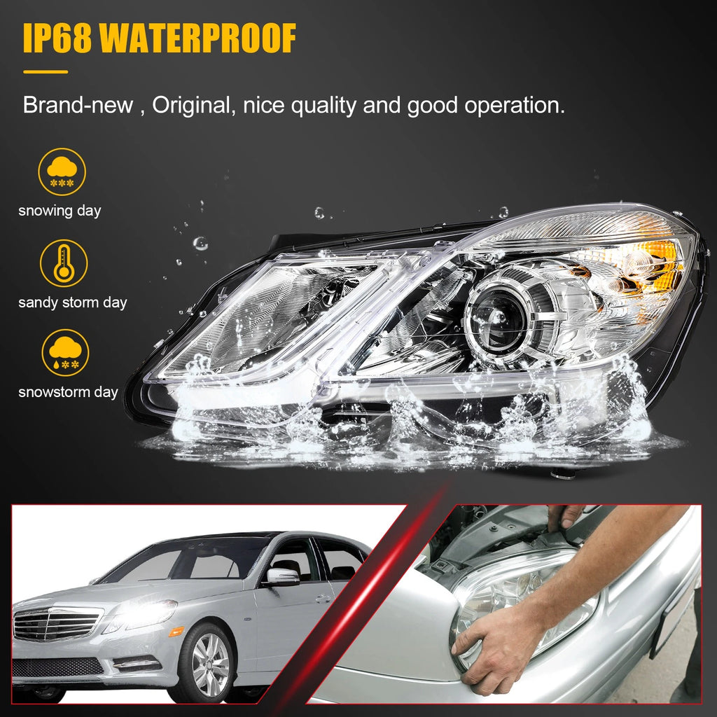 Driver Left Side Headlight for Mercedes Benz E350 E400 E550 (2010–2013)