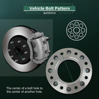 2X 2" Hub Centric Wheel Spacers 8x200 14x1.5 for Ford F-350 Super Duty (2005–2024)