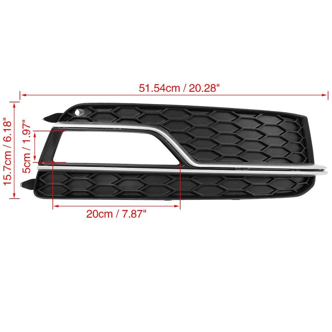 Front Right Fog Light Grille Cover for Audi S5 (2013–2017) 8T0807682M 8T0807682P