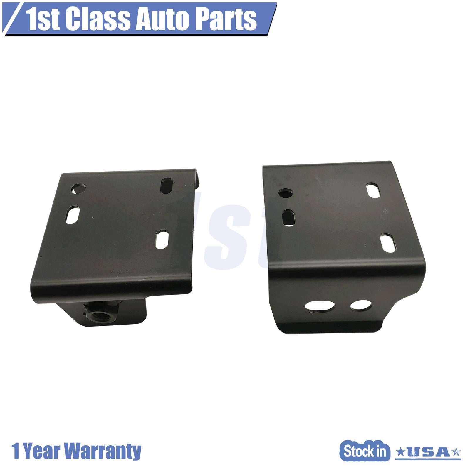 Set of 2 Front Bumper Brackets for Chevy Silverado 2500 HD (2011-2014)