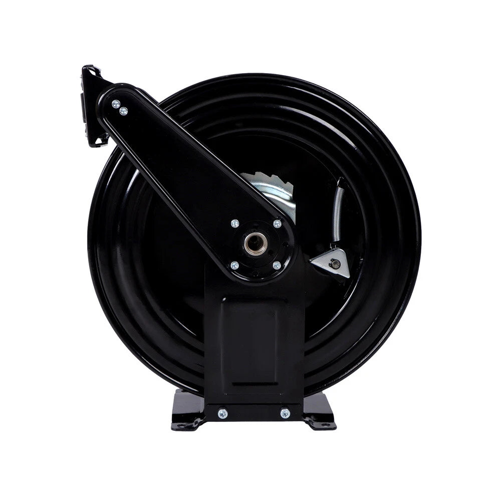 Heavy Duty Steel Power Washer Hose Reel for Auto-Retractable Use (50FT)