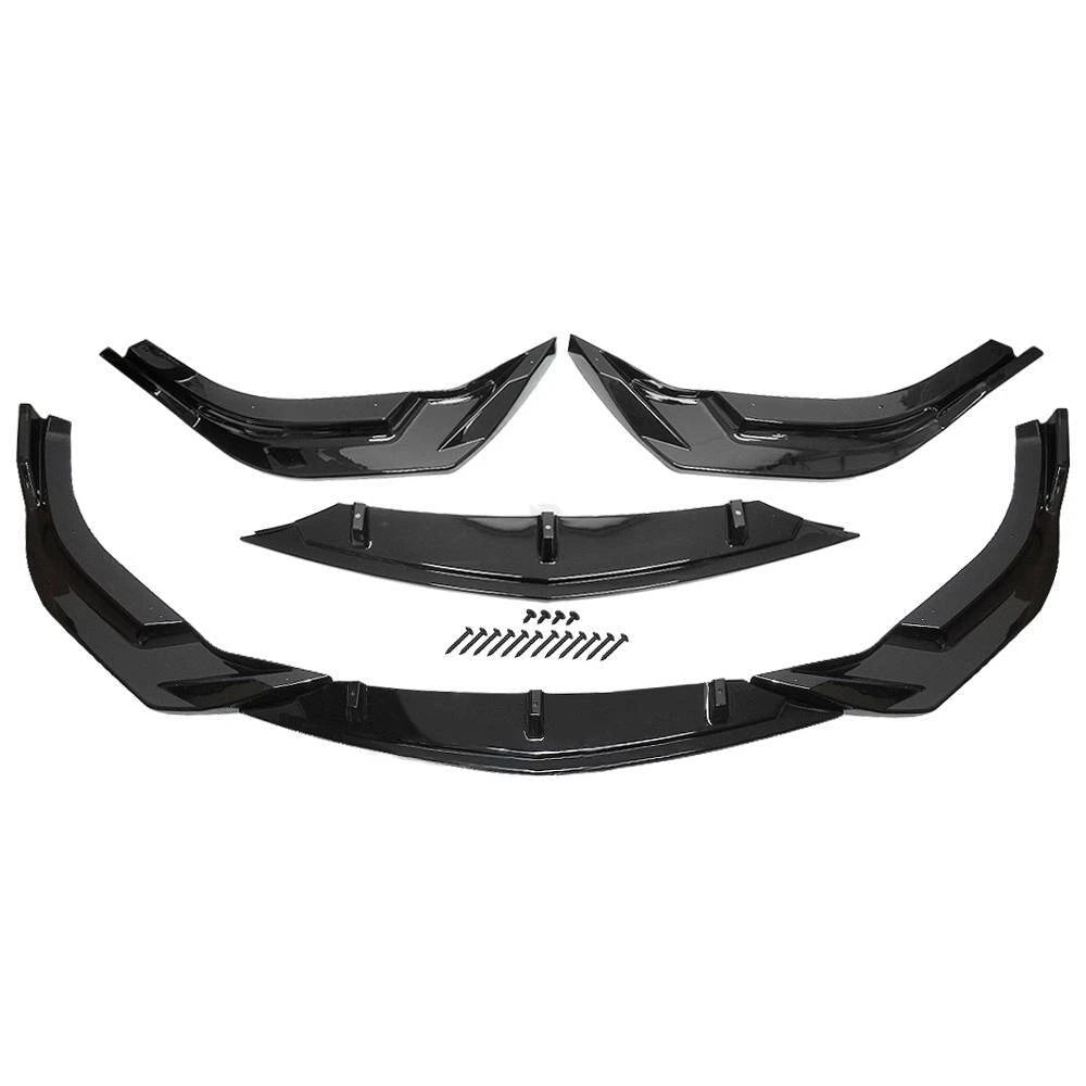Black Front Bumper Lip Spoiler Splitter for Chevrolet Malibu (2019–2021)