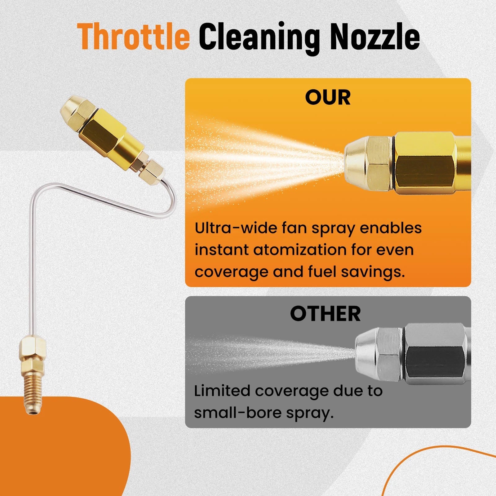 Fuel Injector Cleaner Tool Kit for US EU Asian Cars (12V Gas Vehicle)