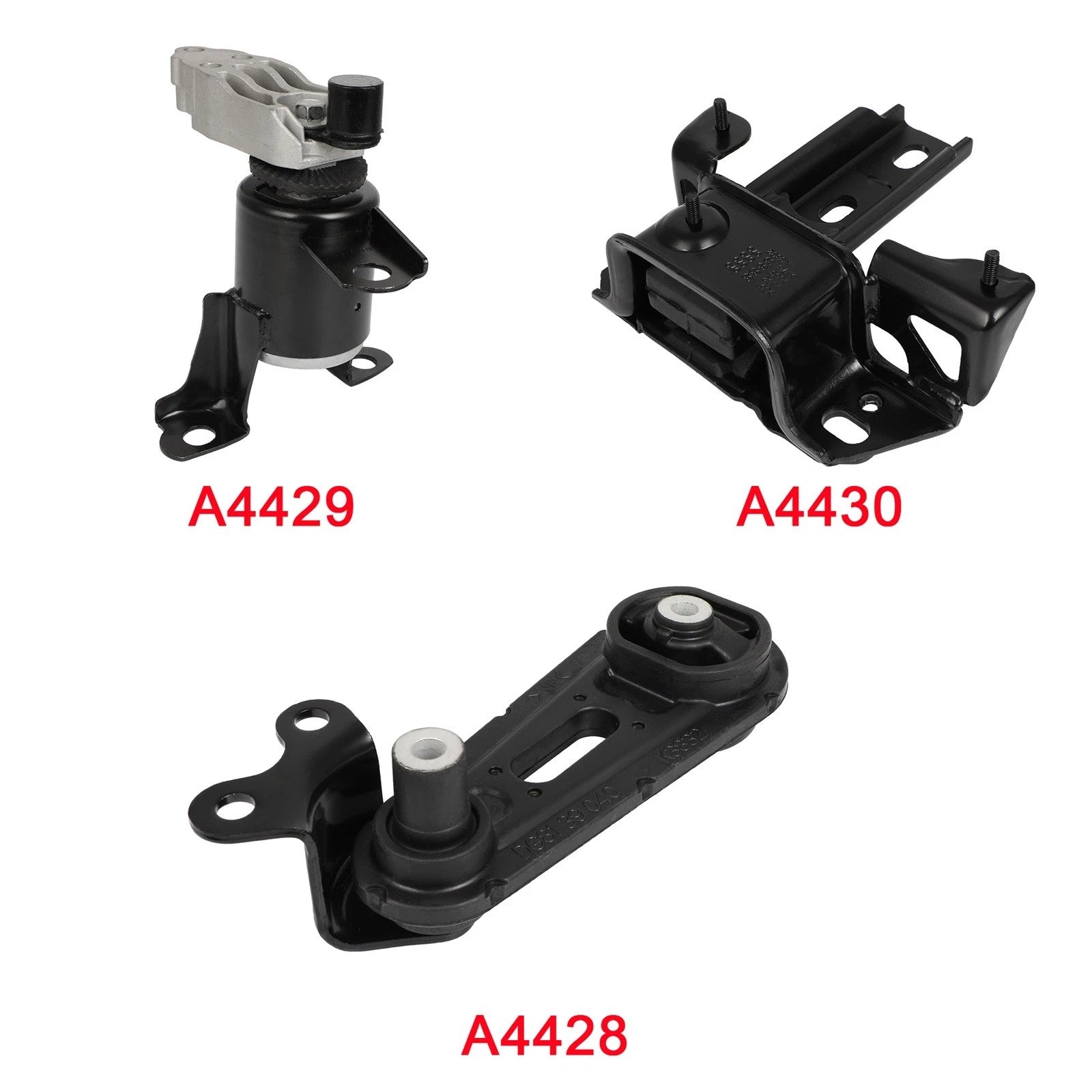 3Pcs Engine Motor Trans Mount Set for Mazda 2 (2011–2014) EM7022 EM7241