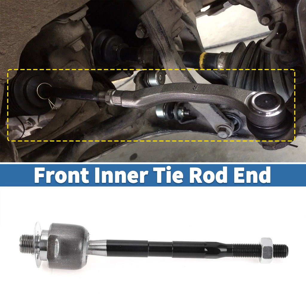 2X Front Inner Tie Rod End Links for Chevrolet Aveo, Pontiac G3, Suzuki