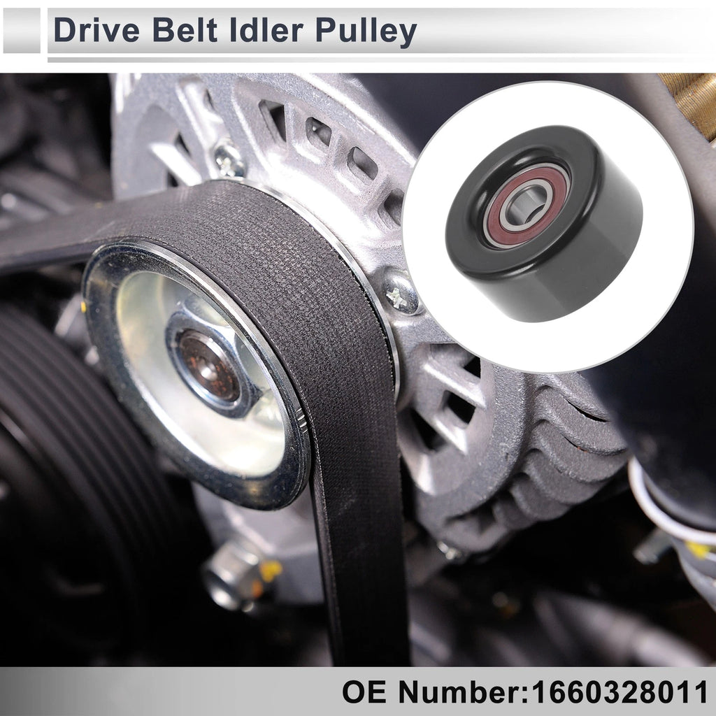 Drive Belt Idler Pulley for Toyota Camry (2003–2018) No. 1660328011 Black