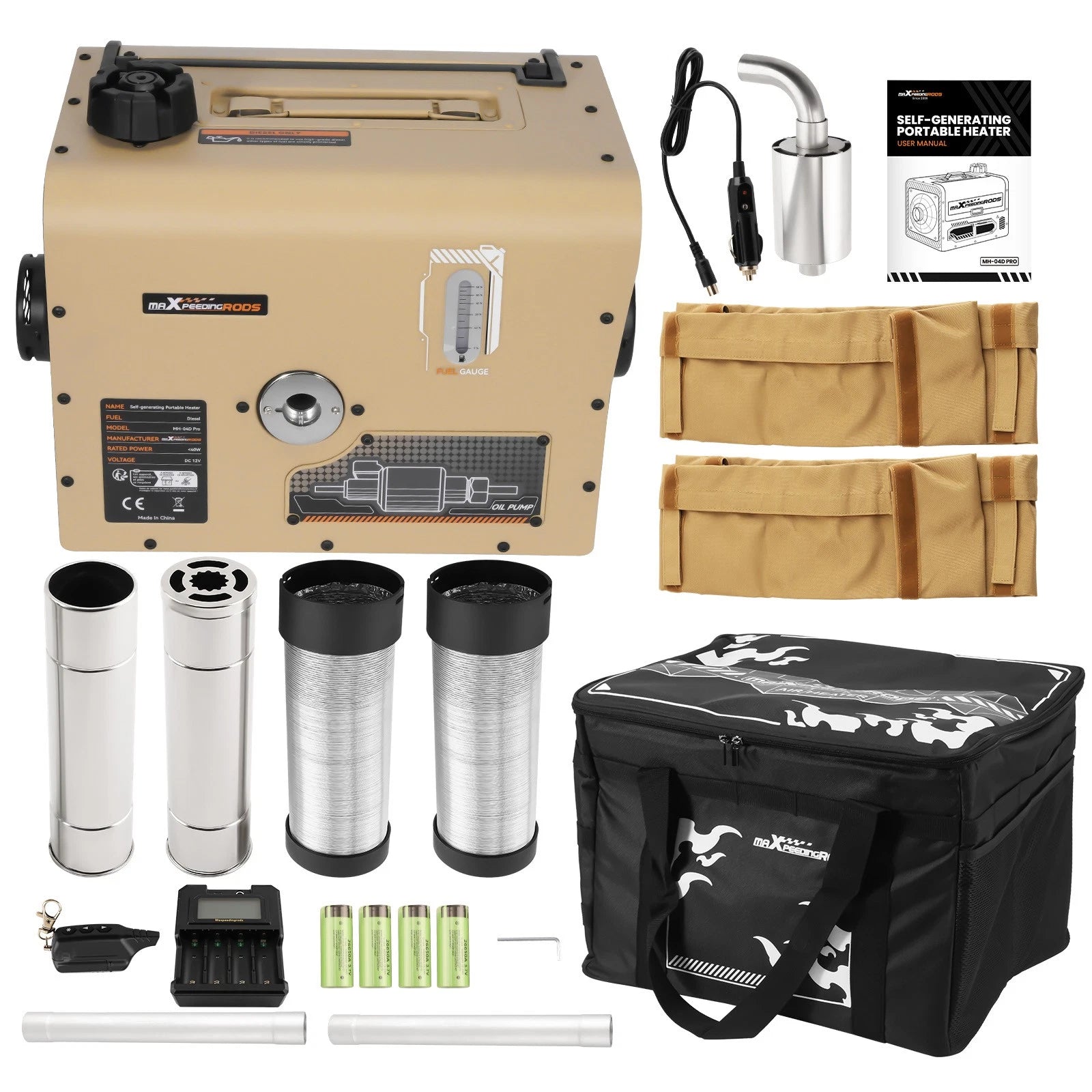 5KW Diesel Heater Kit for RV Camper Van Boat (Self-Generated)