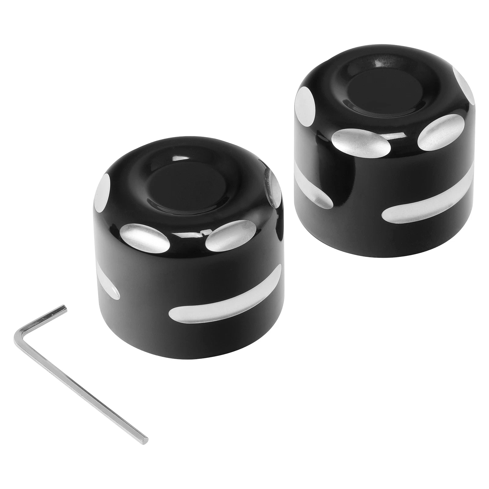 Rear Axle Nut Cover Cap for Harley Sportster 883 1200 (2009–2013) Black Chrome